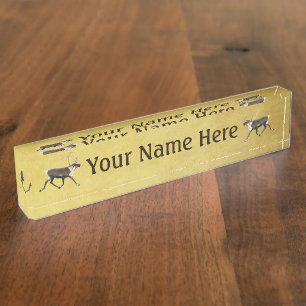 Bull Caribou Nameplate
