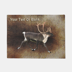 Bull Caribou (Reindeer) Doormat