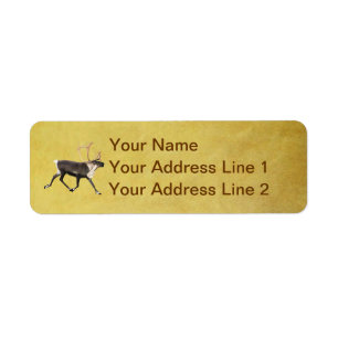 Bull Caribou Return Address Label