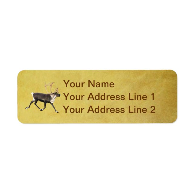 Bull Caribou Return Address Label (Front)