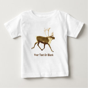 Bull Caribou - Sepia Baby T-Shirt