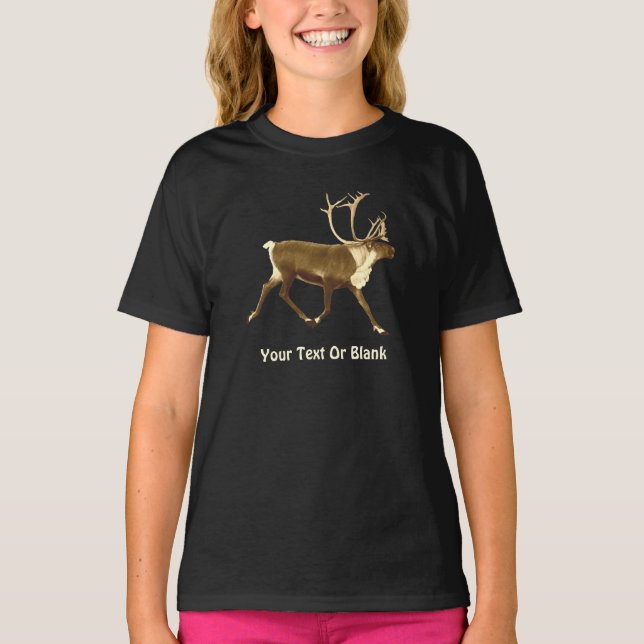 Bull Caribou - Sepia T-Shirt (Front)