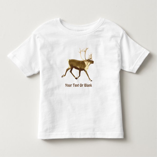 Bull Caribou - Sepia Toddler T-Shirt (Front)