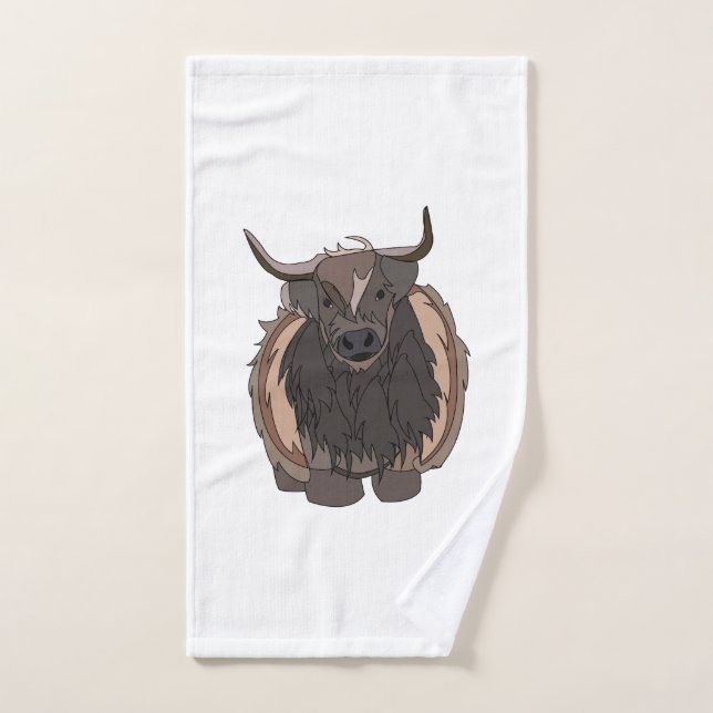 Bull Cattle Bull Hand Towel (Hand Towel)
