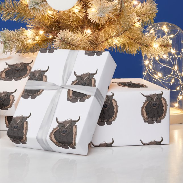 Bull Cattle Bull Wrapping Paper (Holidays)