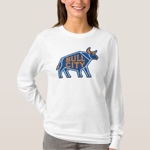 Bull City Geometric Bull Design – Durham NC Pride T-Shirt