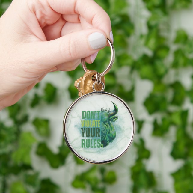 Bull design | Reminder | Motivation Key Ring (Hand)