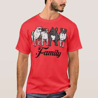Bull dog family  T-Shirt