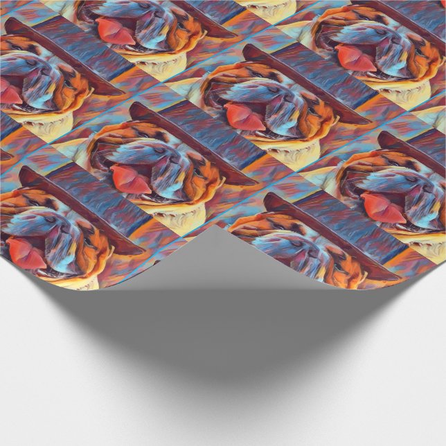 BULL DOG FUNNY WRAPPING PAPER (Corner)