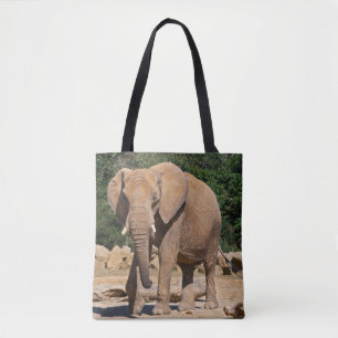 Bull Elephant All Over Print Bag