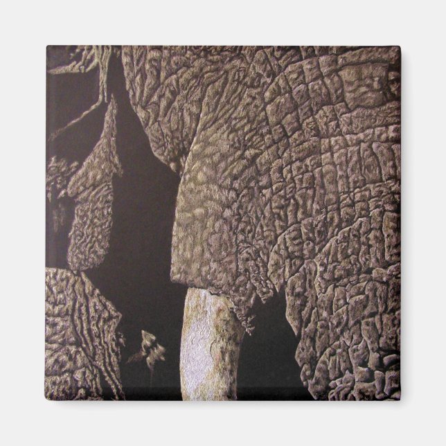 Bull Elephant Magnet (Front)