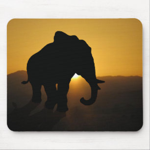 Bull elephant mouse pad