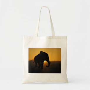 Bull elephant tote bag