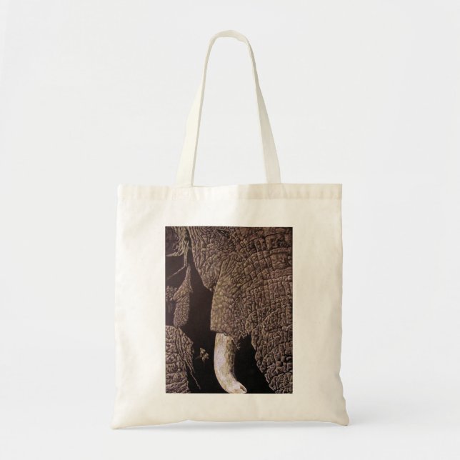 Bull Elephant Tote Bag (Front)