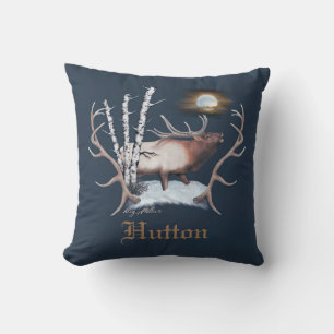 Bull Elk Bugling Cushion