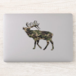 Bull Elk Camo Sticker