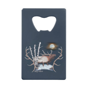 Bull Elk Credit Card Bottle Opener