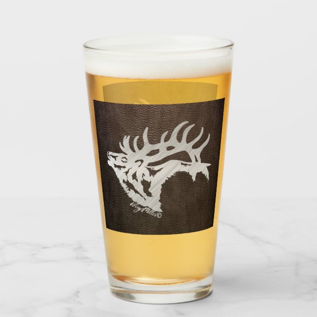 Bull Elk Glass (Front Filled)