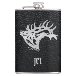 Bull Elk Hip Flask