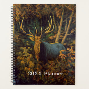 Bull Elk in Autumn Forest Planner