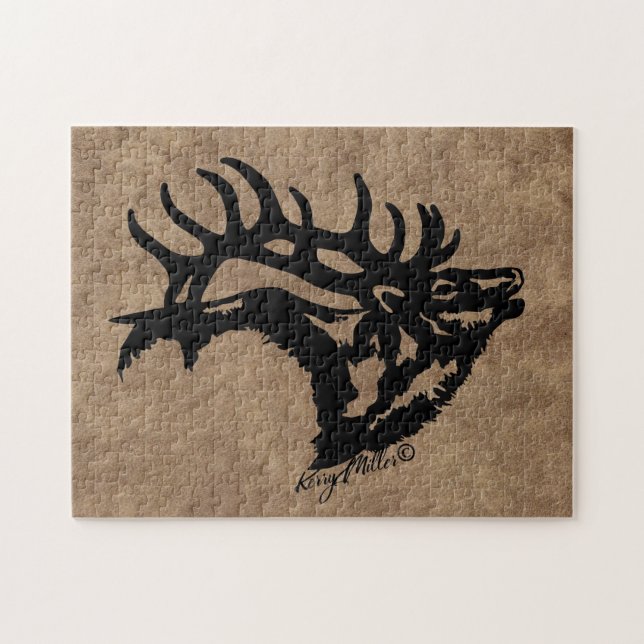 Bull Elk Jigsaw Puzzle (Horizontal)