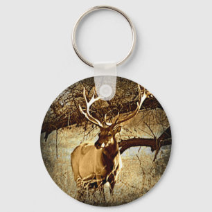 Bull Elk Key Ring