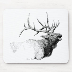 Bull Elk Mouse Pad