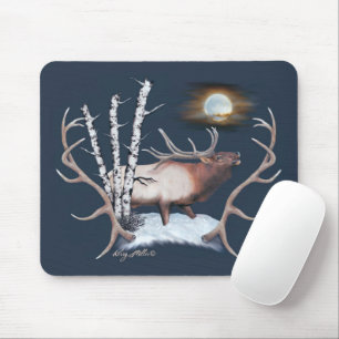 Bull Elk Mouse Pad