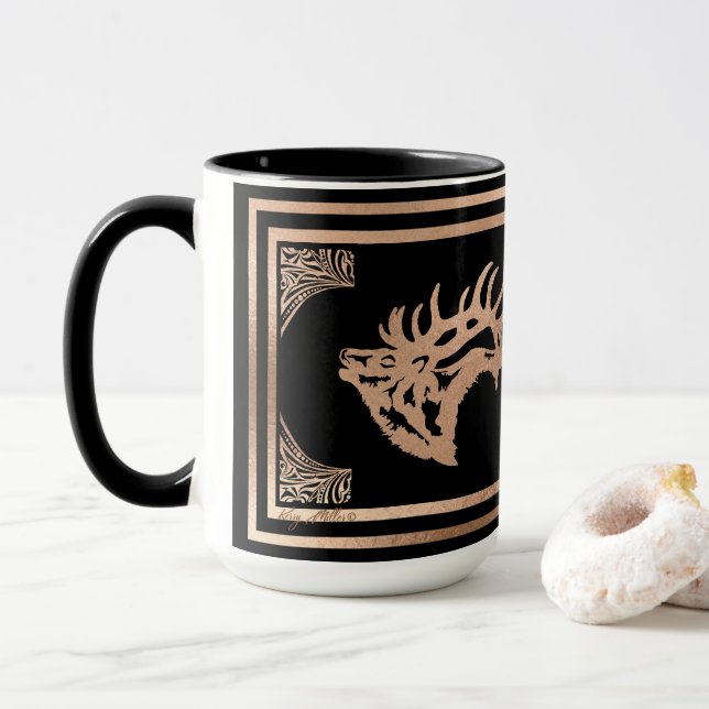 Bull Elk Mug (With Donut)