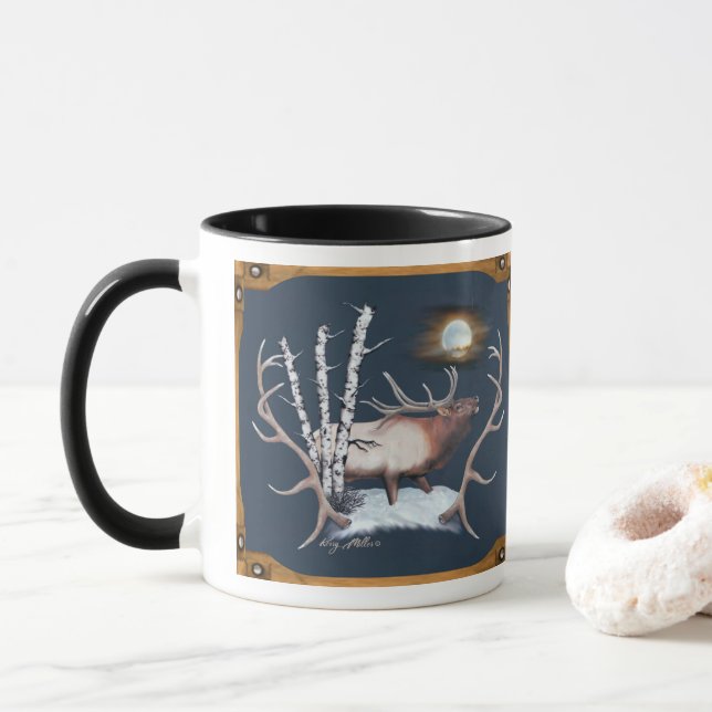 Bull Elk Mug (With Donut)