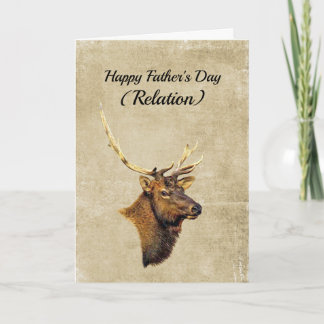 Bull Elk photo (head and shoulders) Father's Day Card