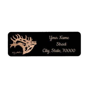 Bull Elk Return Address Label
