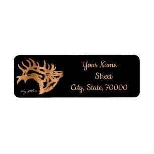 Bull Elk Return Address Label