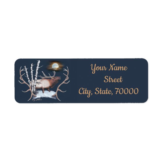 BULL ELK RETURN ADDRESS LABEL (Front)