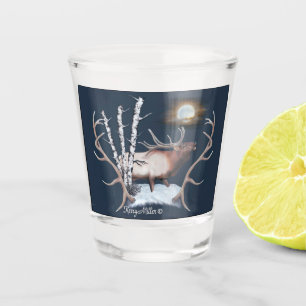 Bull Elk Shot Glass