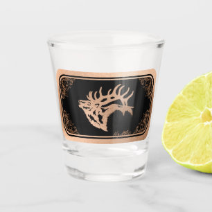 Bull Elk Shot Glass