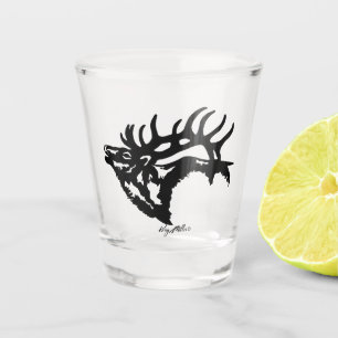 Bull Elk Shot Glass