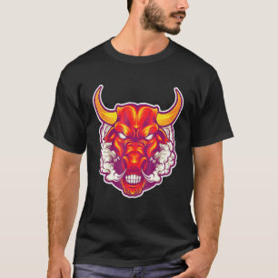 Bull Ferocious Beast Wild Animal Bullfighting Anim T-Shirt