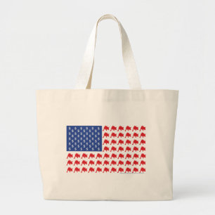 Bull-Flag Large Tote Bag
