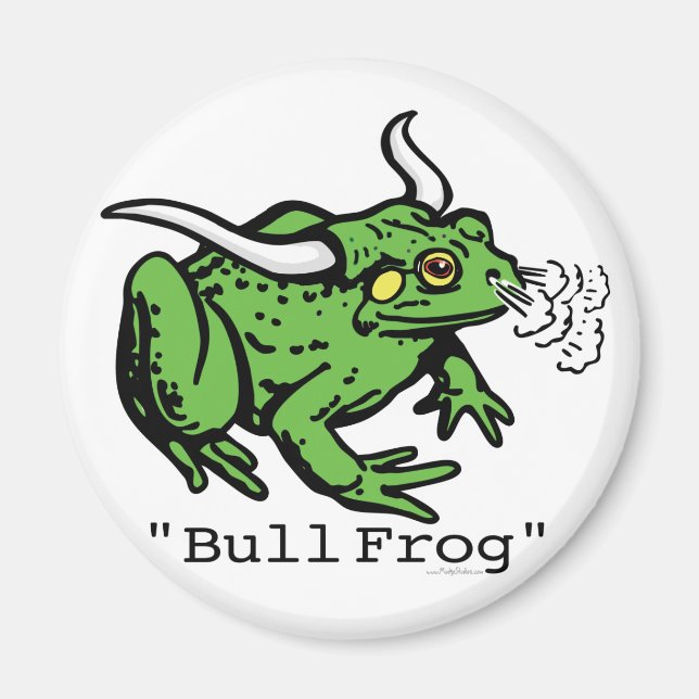 Bull Frog Bullfrog by Mudge Studios Magnet (Front)