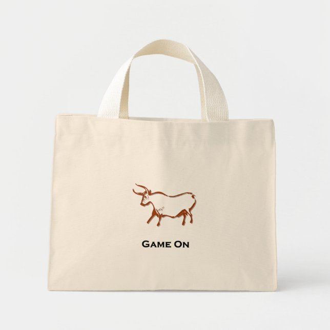 Bull Game On Mini Tote Bag (Front)