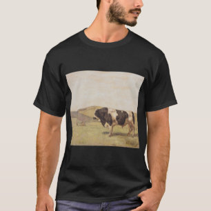 Bull in a Swiss Landscape (by Ferdinand Hodler) T-Shirt