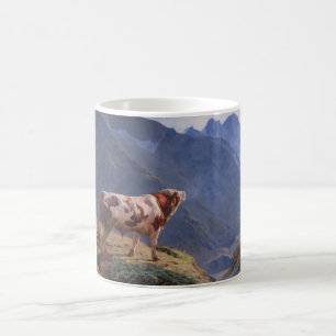 Bull in the Alps (by Eugène Burnand) Coffee Mug