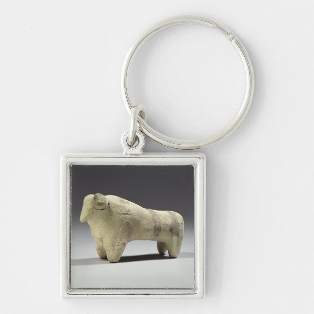 Bull in the Ubaid style, c.4000-3500 BC (terracott Key Ring (Front)
