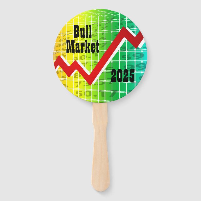 Bull Market 2025 Hand Fan (Front)