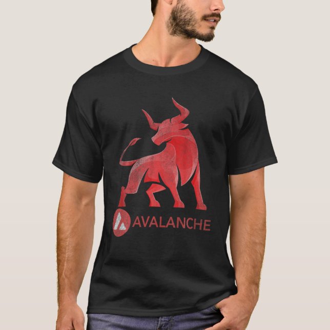 Bull Market Avalanche AVAX Coin Crypto Token Walle T-Shirt (Front)