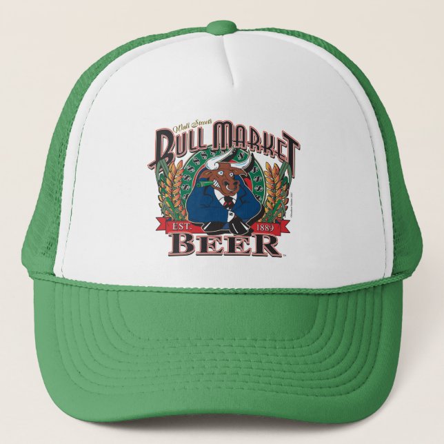 Bull-Market-Beer Trucker Hat (Front)