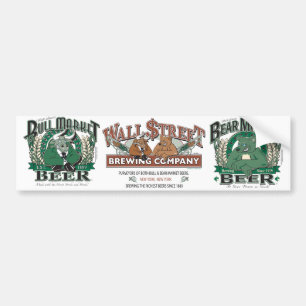 Bull Market Beer - Wall Street Brewing Company Bumper Sticker