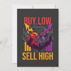 BULL MARKET BUY LOW SELL HIGH TRADING STOCK MARKET INVITATION
