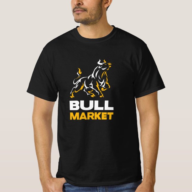 Bull Market Stock Trader Wallstreet Investor T-Shirt (Front)